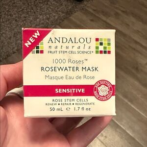 Andalou Naturals Rosewater Mask for Sensitive Skin